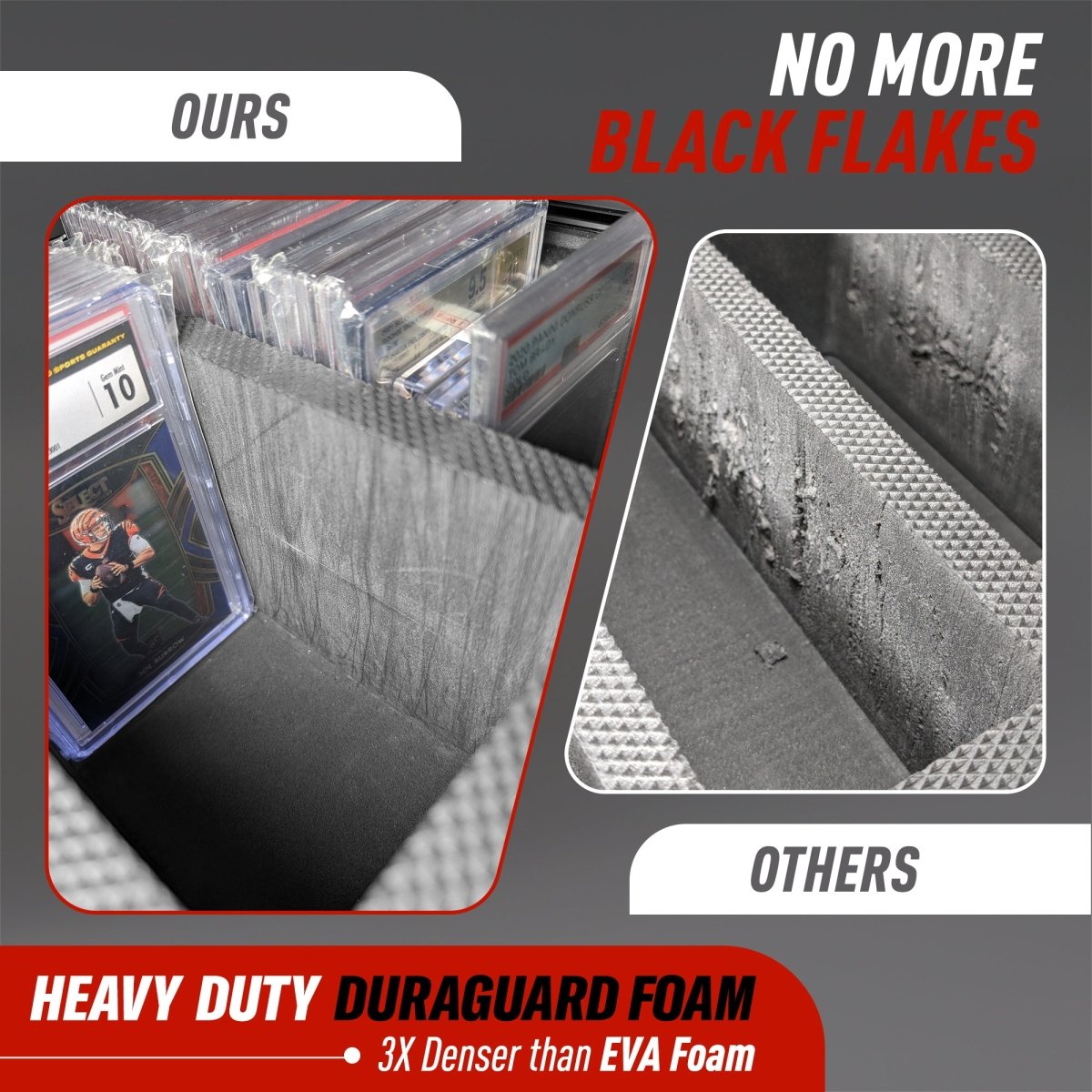 4 Row - Graded Card Case - Holds Up To 140 Slabs - Hobby Defense -