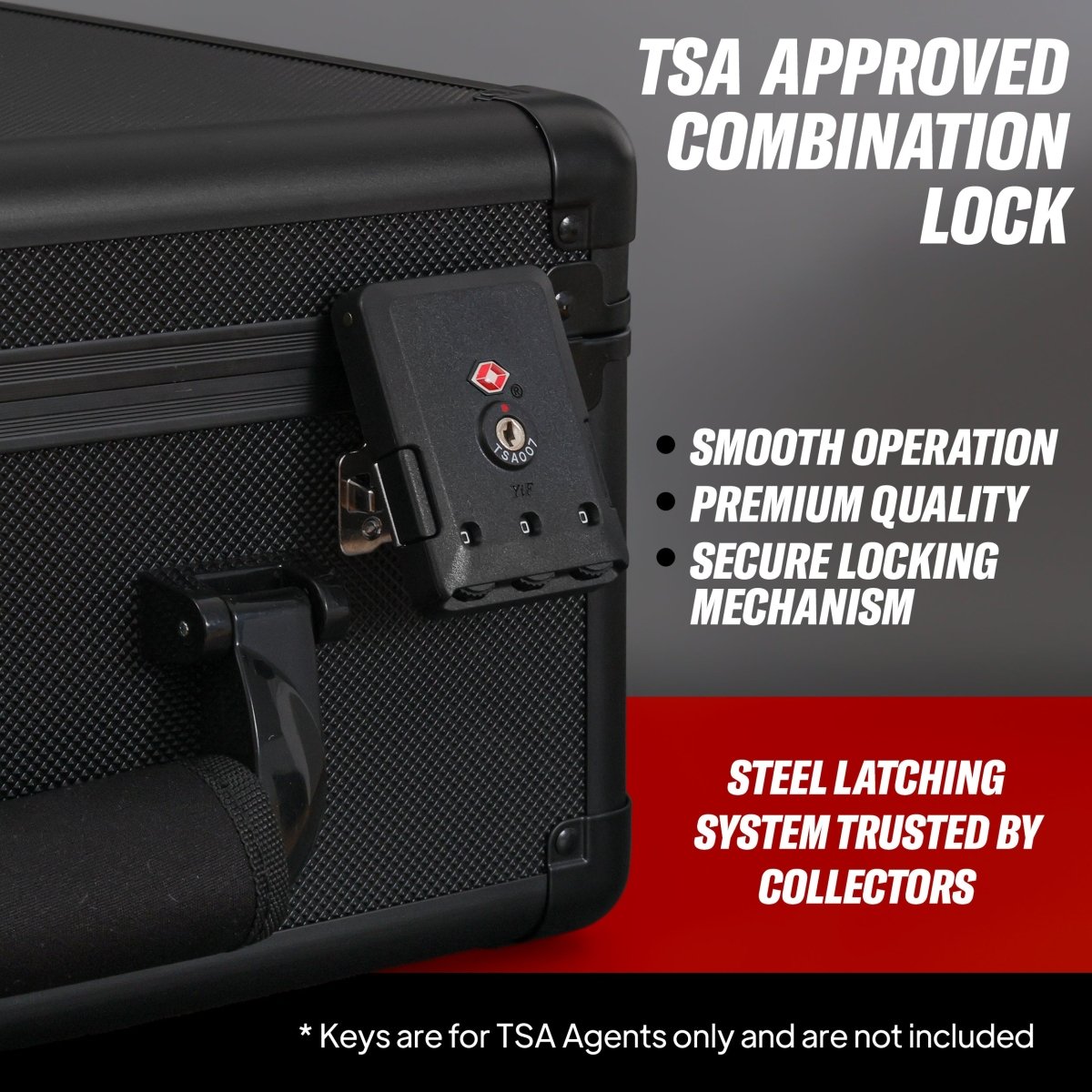 4 Row - Graded Card Case - Holds Up To 140 Slabs - Hobby Defense -