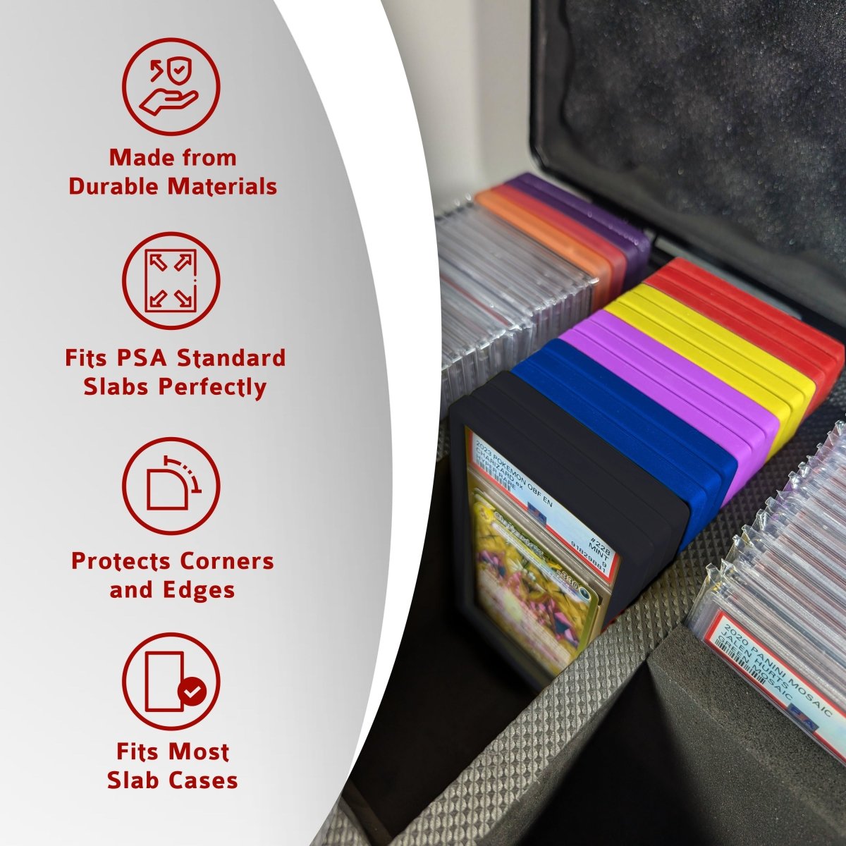 PSA - TPU - Slab Bumpers - 1PK - Hobby Defense -